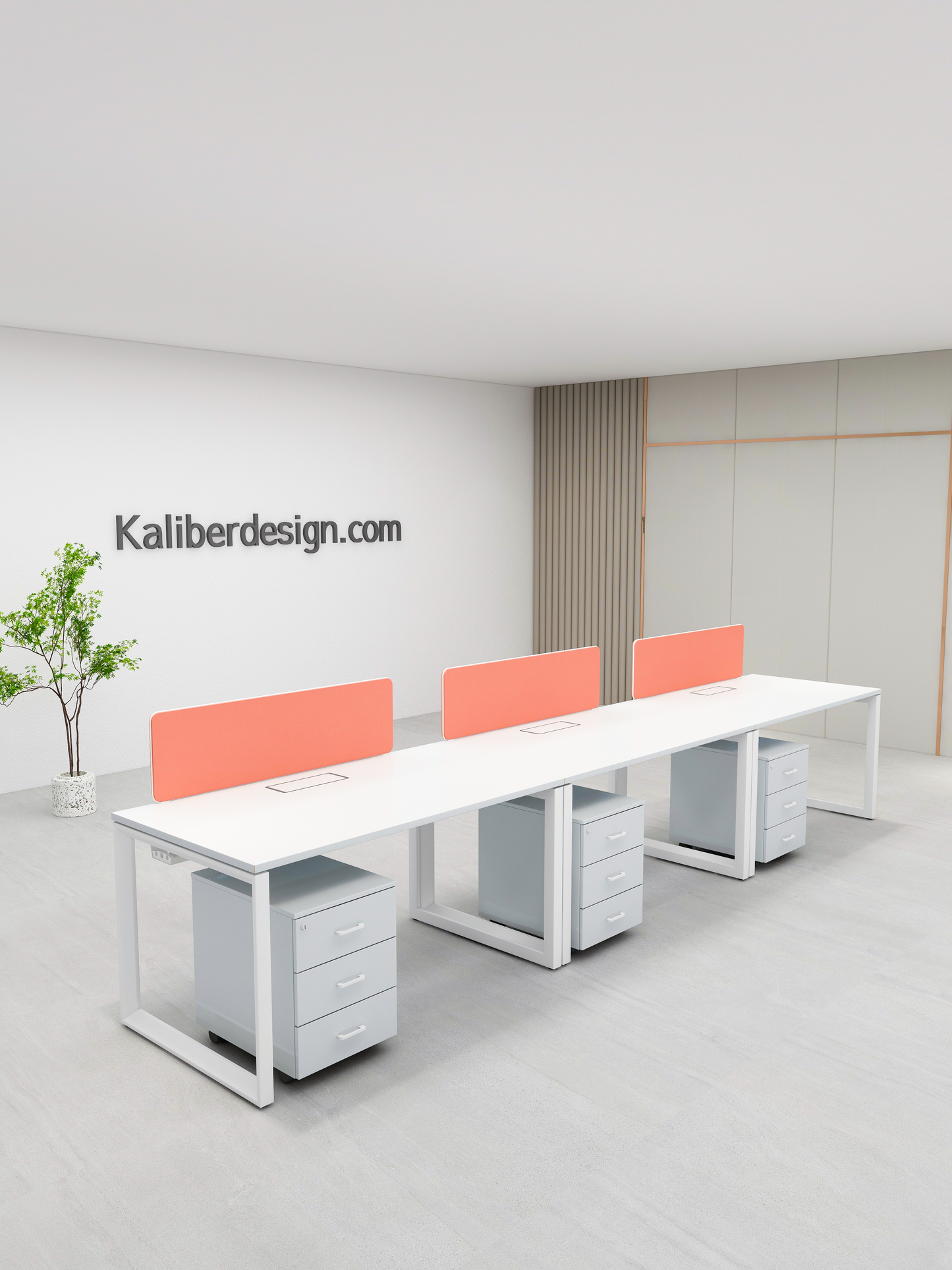 Opera Bench Type Workstation (Linear of 3)