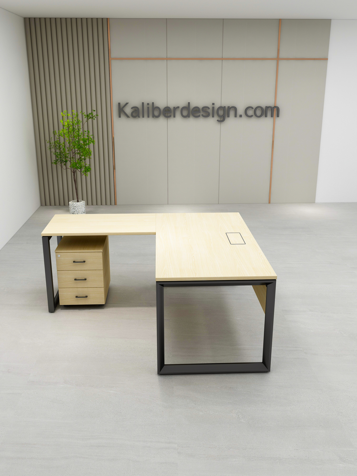 Opera L-Shape Desk with Side return