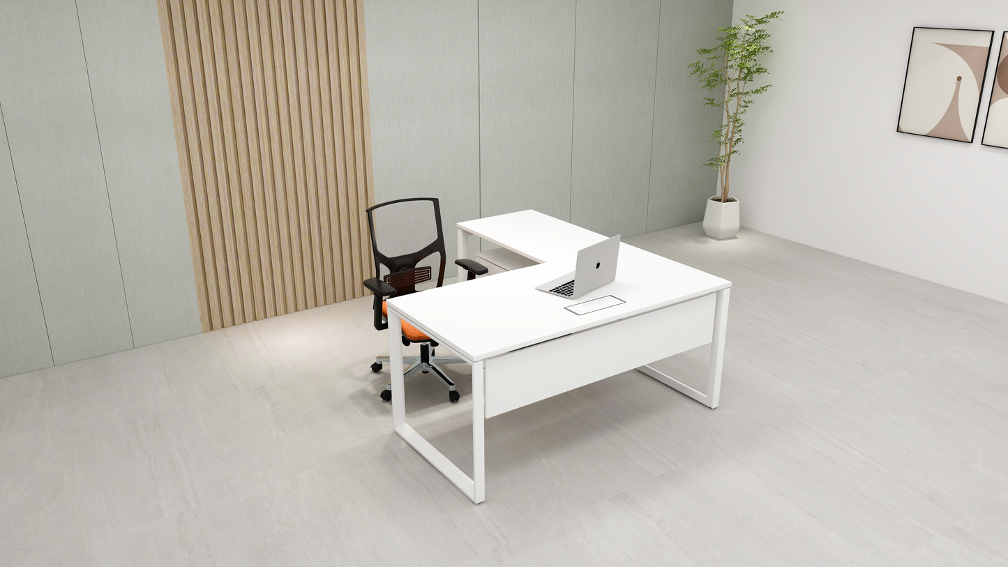 Opera L-Shape Desk with Side return